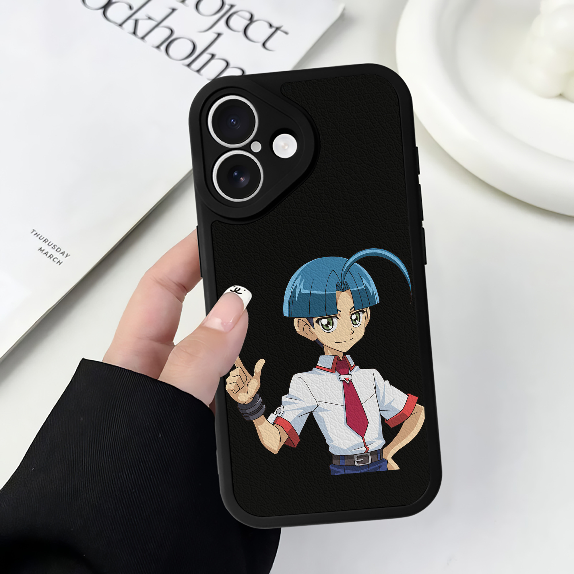 遊☆戯☆王 Yu-Gi-Oh! 【iPhone 16シリーズ対応】シリコンスマホケース（レザー調） 材質：シリコン